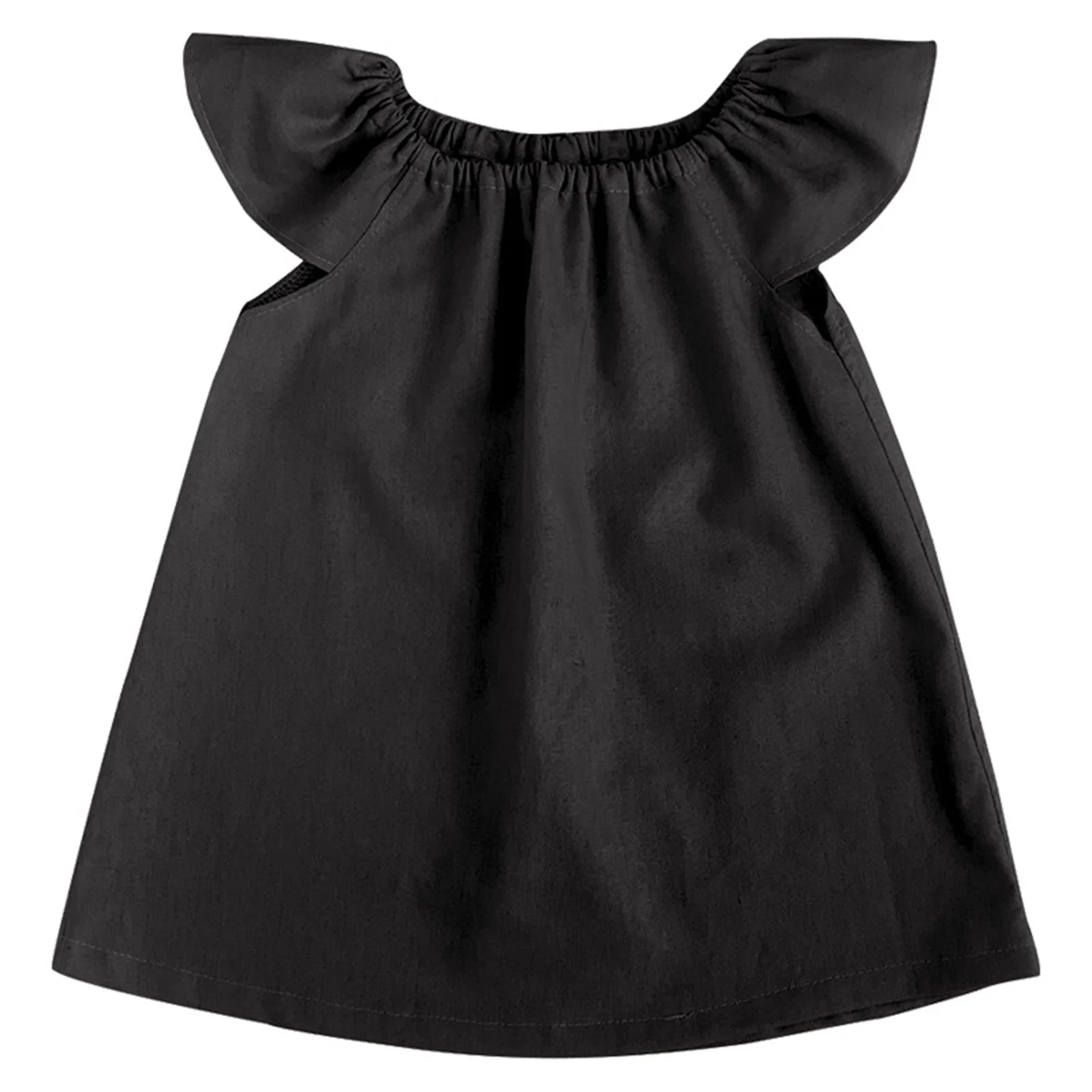 Girls Solid Cotton dress