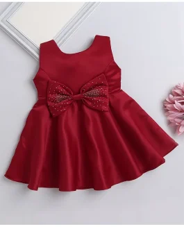 Maroon baby girl dress NIFDO Brand