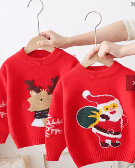 Autumn Winter Kids Boy Santa Claus Sweater